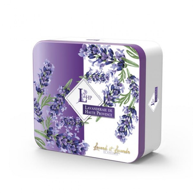 Lavanderaie de Haute Provence kinkekarp 100g lavendli seep ja 18g kotike lavendli ja lavandiniga