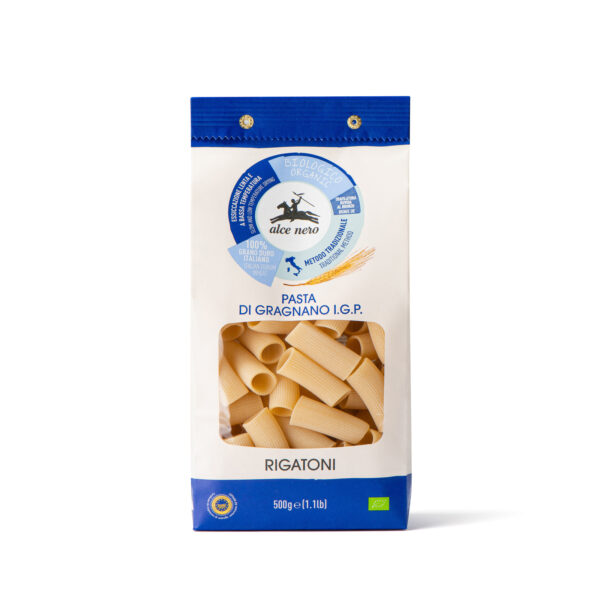 Alce Nero mahe durumnisust Rigatoni Gragnano P.G.I. 500g