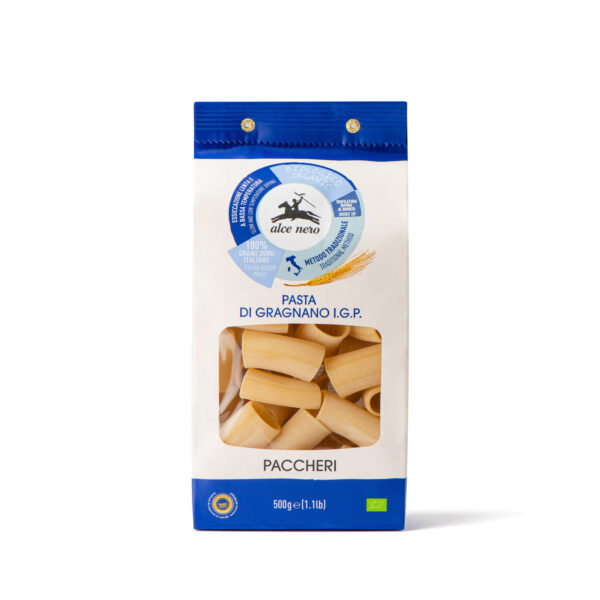 Alce Nero mahe durumnisust PACCHERI Gragnano P.G.I. 500g