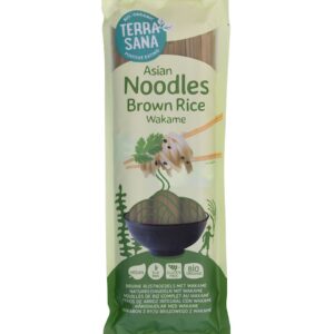 TerraSana pruuni riisi ja wakame nuudlid 250g